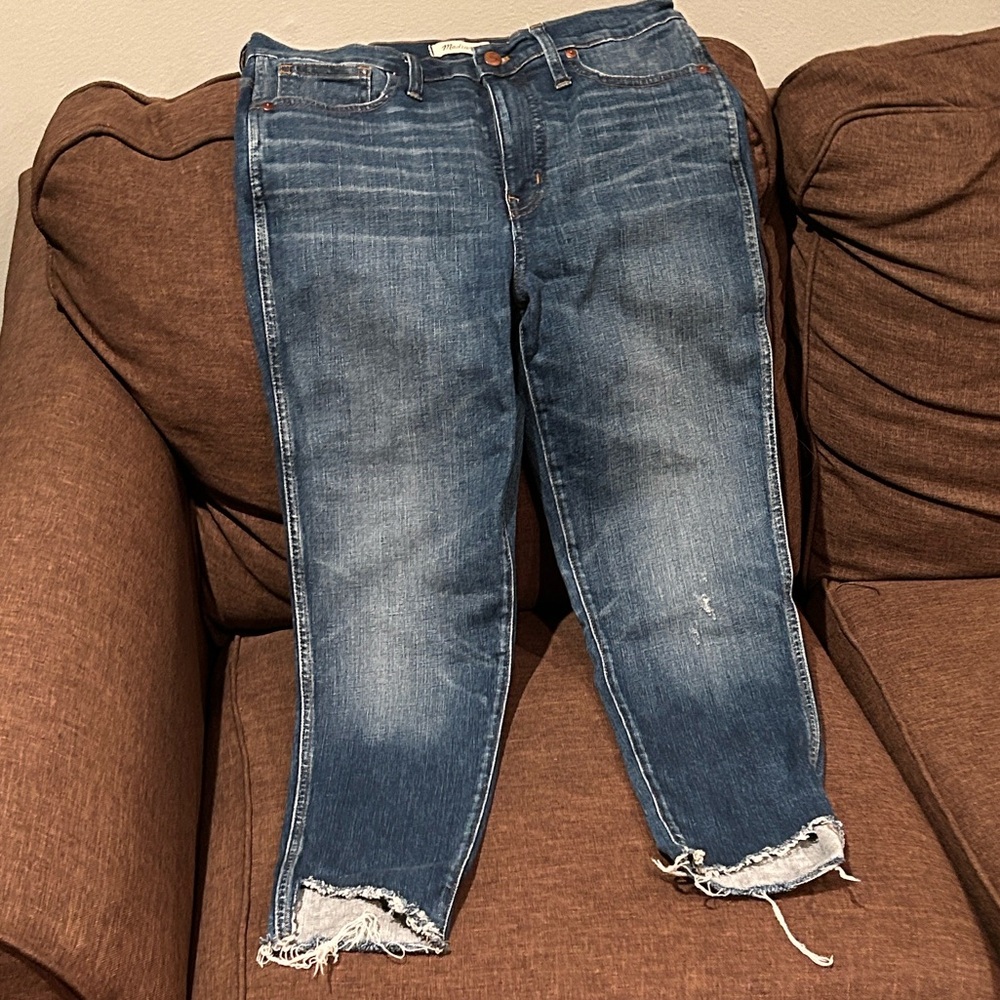 Classic Blue Madewell Distresses Jeans